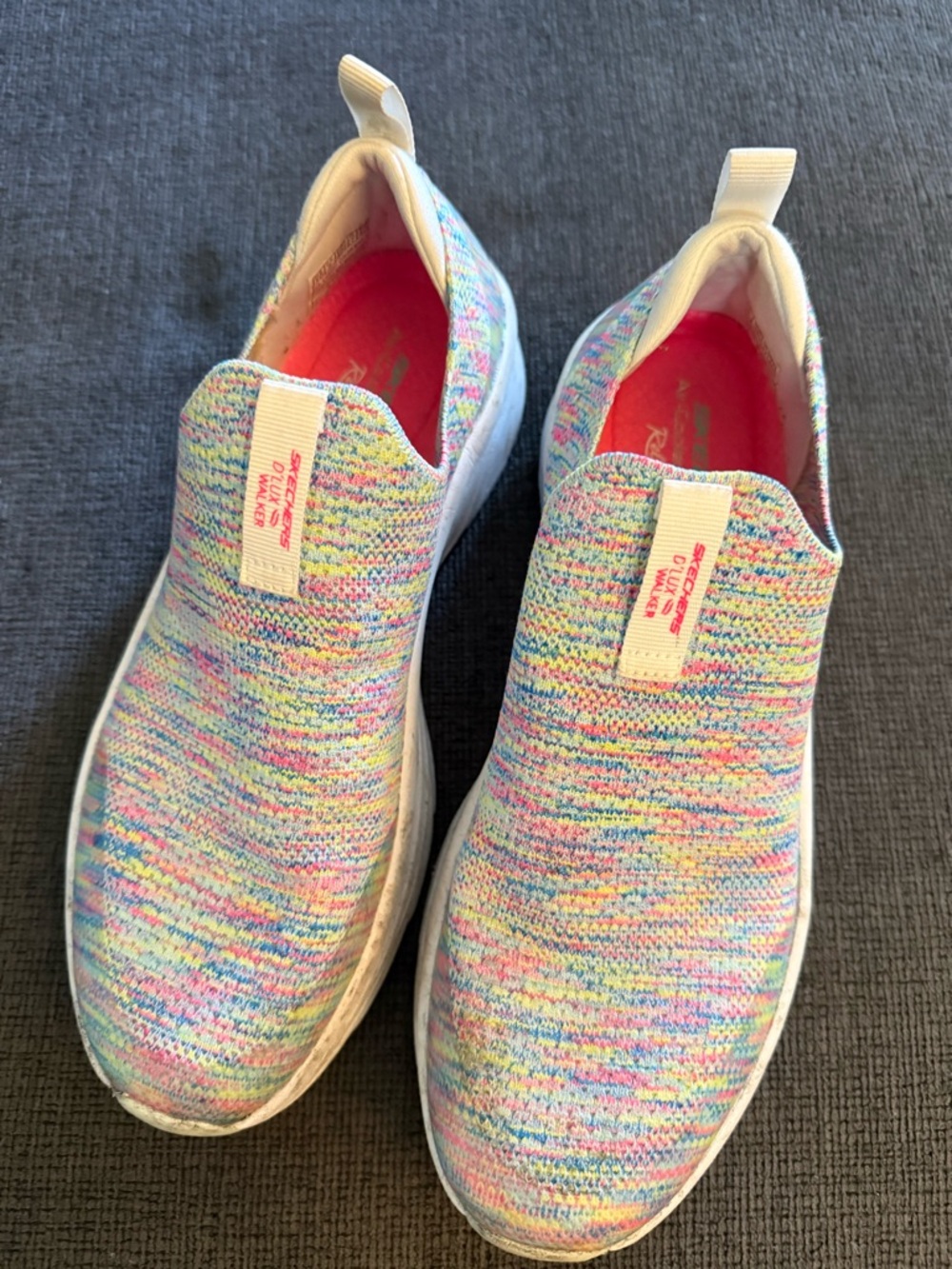 Skechers Multicolor Pastel Knit Slip-On Sneakers